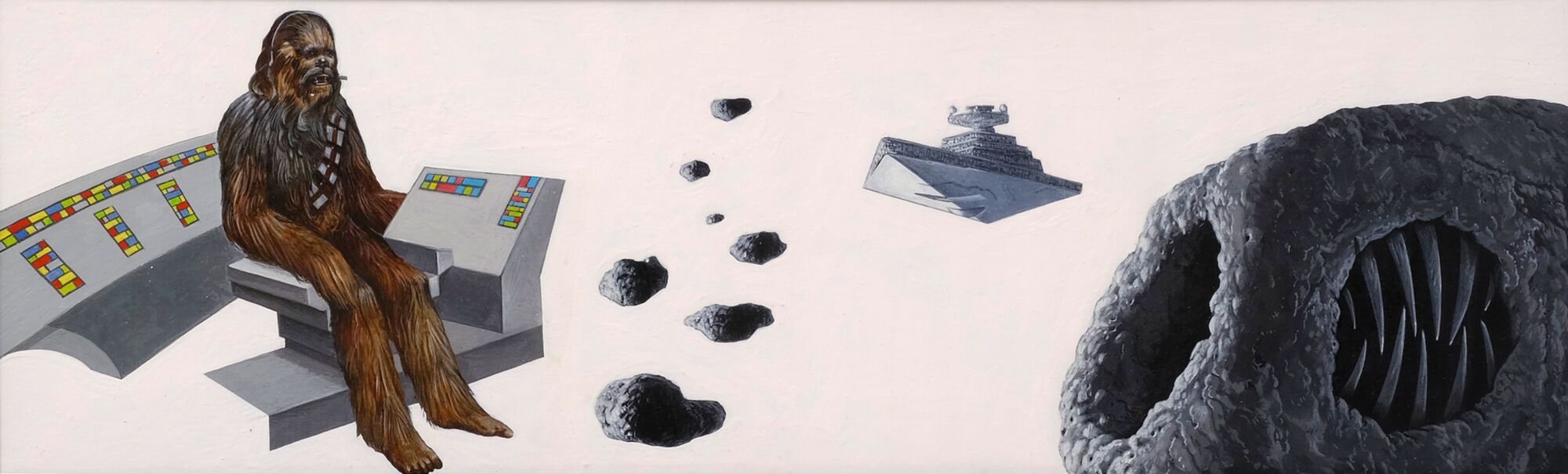 Star Wars: The Empire Strikes Back - Mix and Match Storybook Oil Painting Concept: Chewbacca
