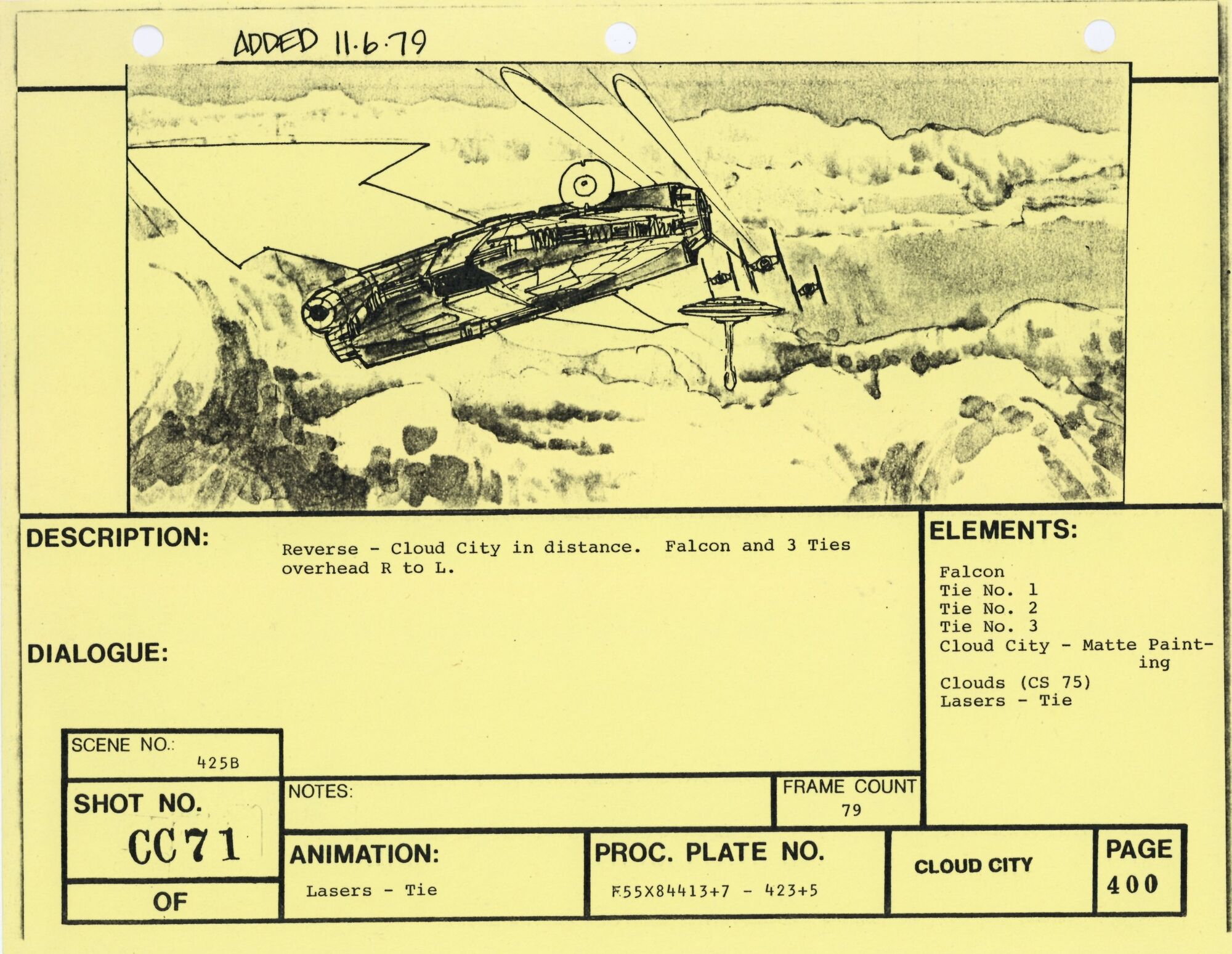 Star Wars: The Empire Strikes Back - VFX Storyboard: Cloud City 71