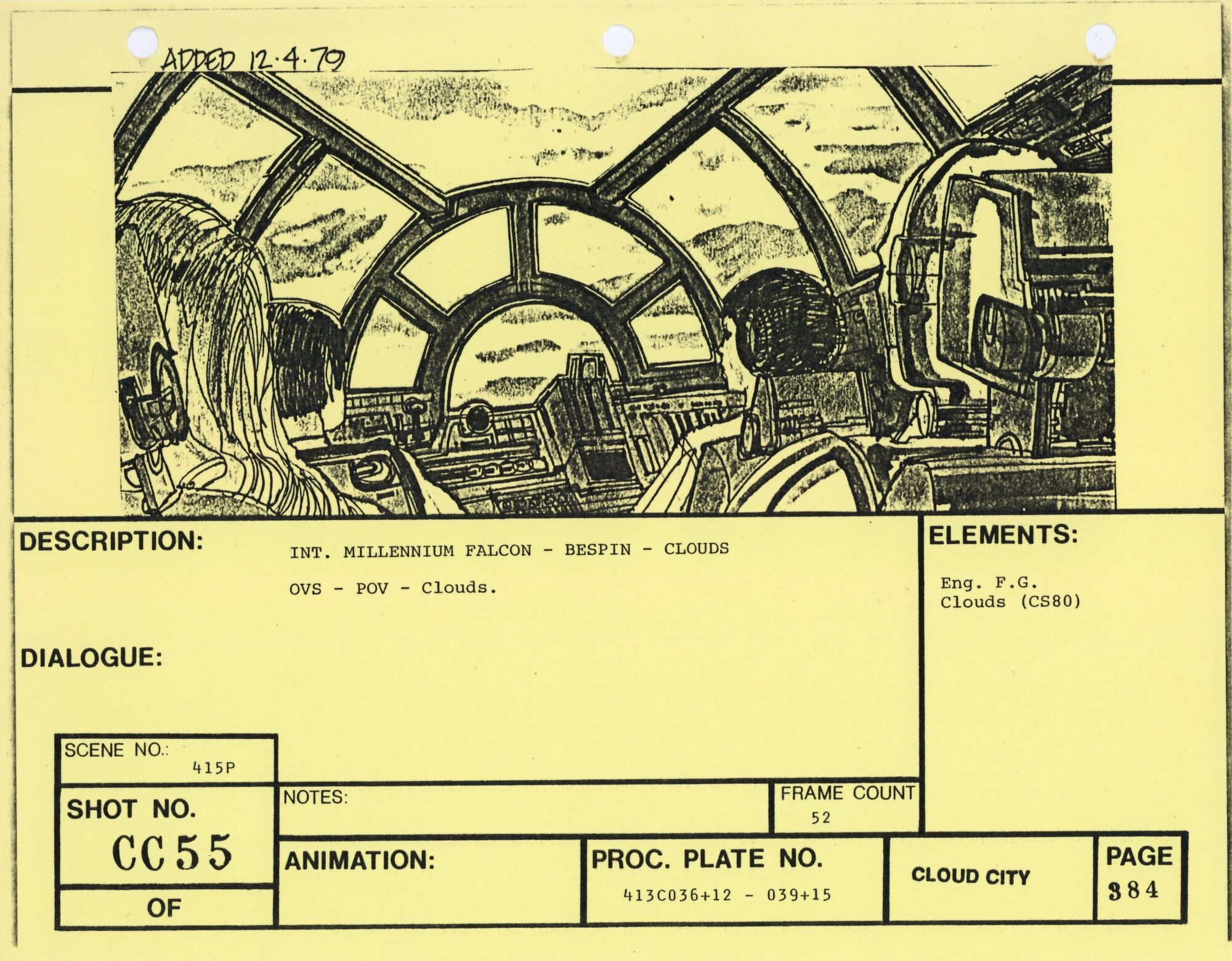 Star Wars: The Empire Strikes Back - VFX Storyboard: Cloud City 55