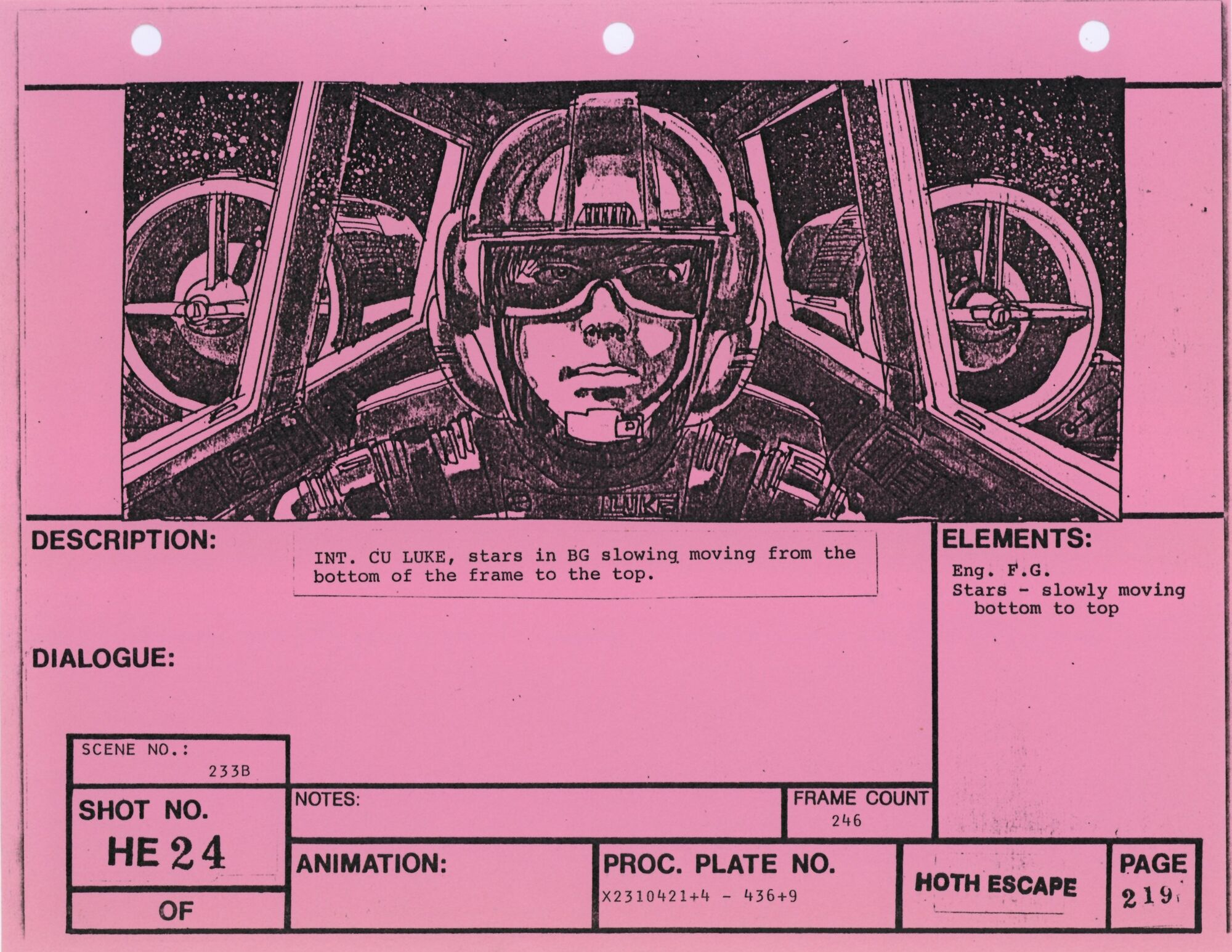 Star Wars: The Empire Strikes Back - VFX Storyboard: Hoth Escape 24