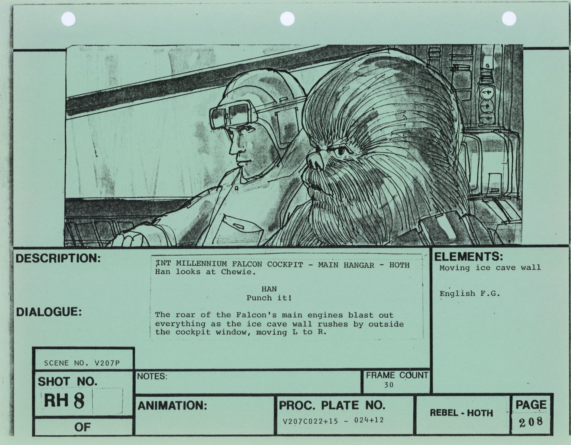 Star Wars: The Empire Strikes Back - VFX Storyboard: Rebel Hoth 8