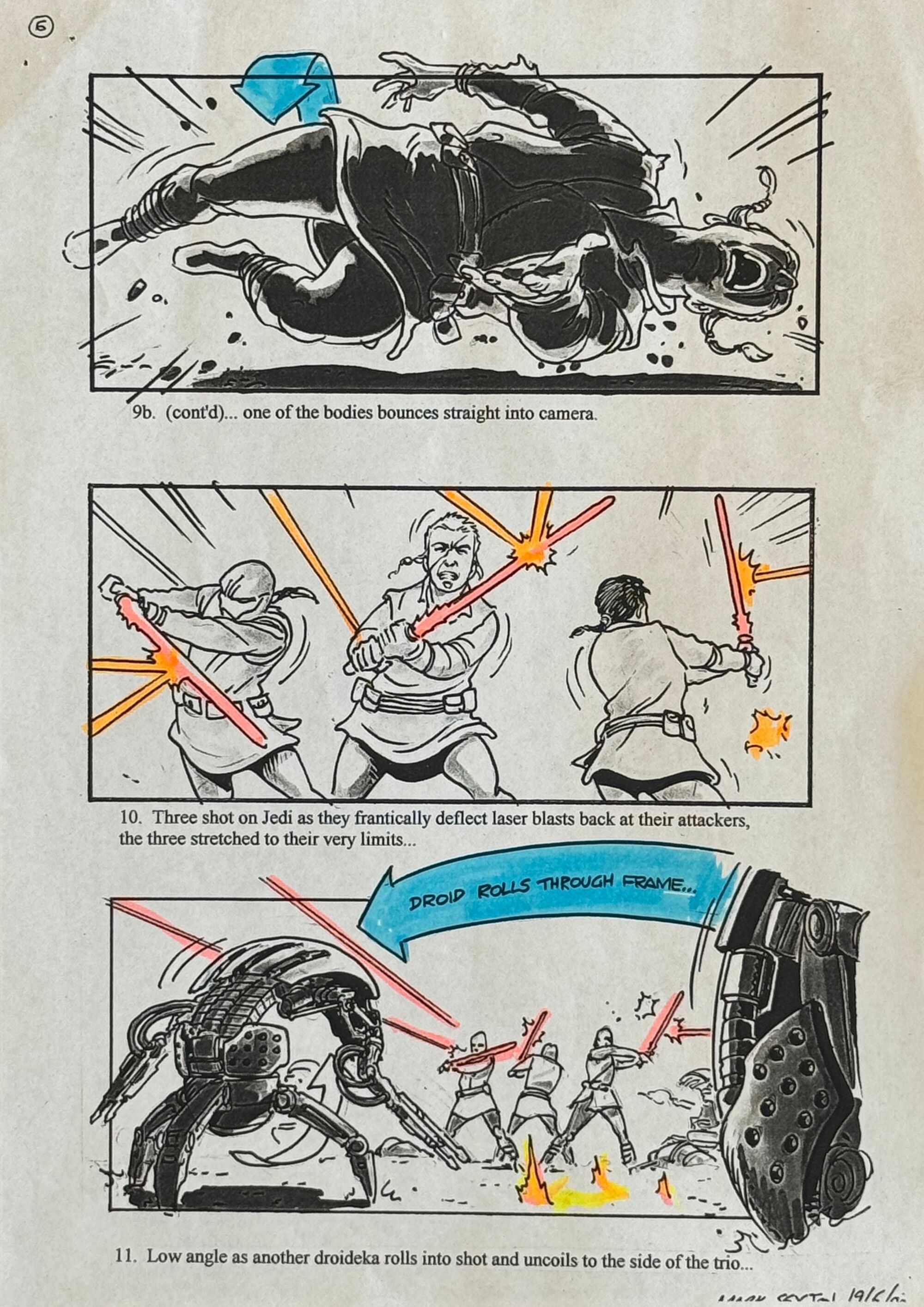 Star Wars: Attack of the Clones - VFX Storyboard: Droid Battle