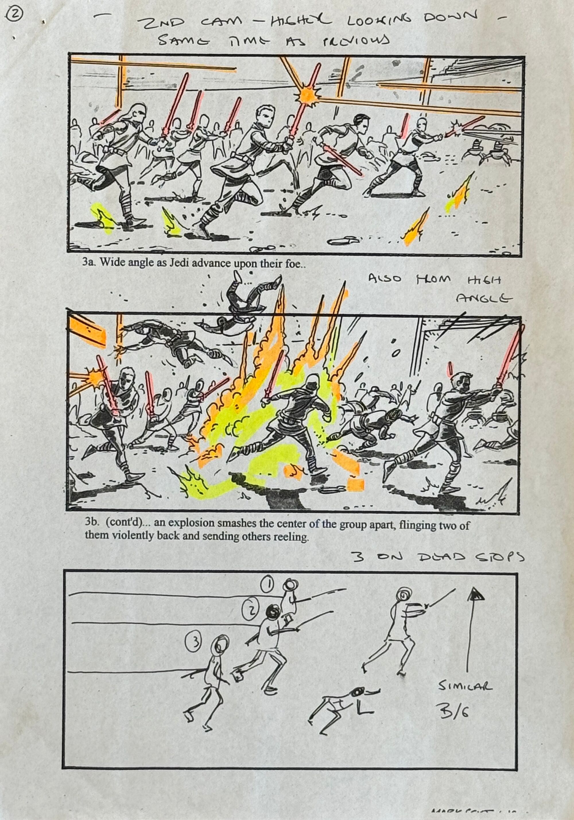 Star Wars: Attack of the Clones - VFX Storyboard: Droid Battle
