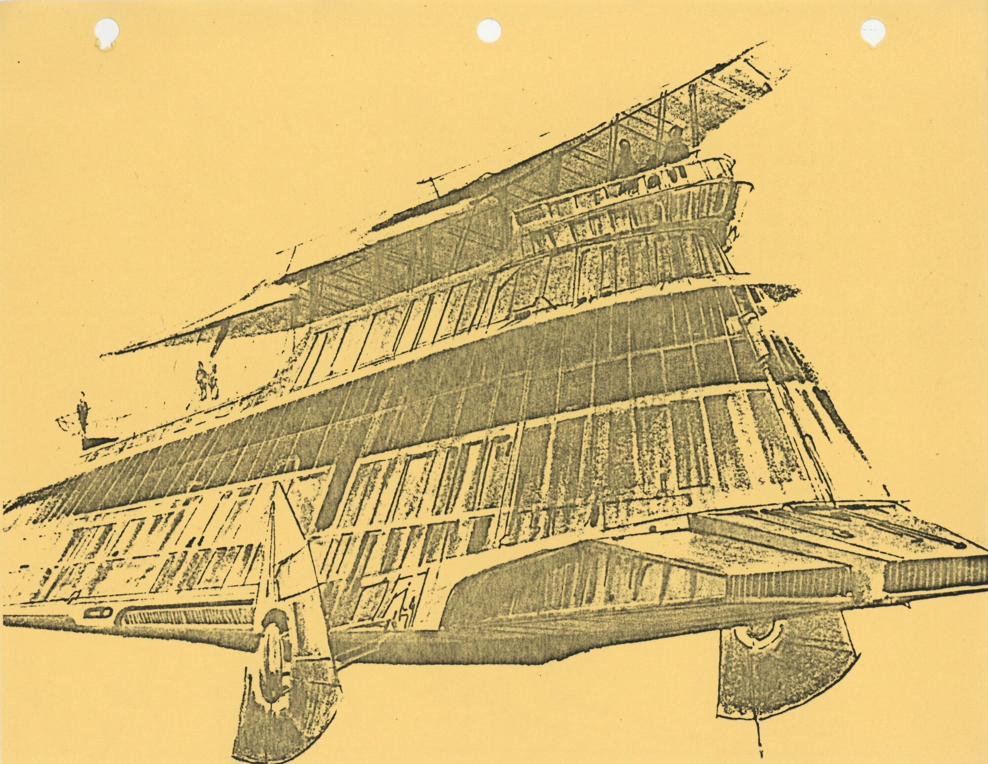 Return of the Jedi VFX Design Print: Jabba's Barge