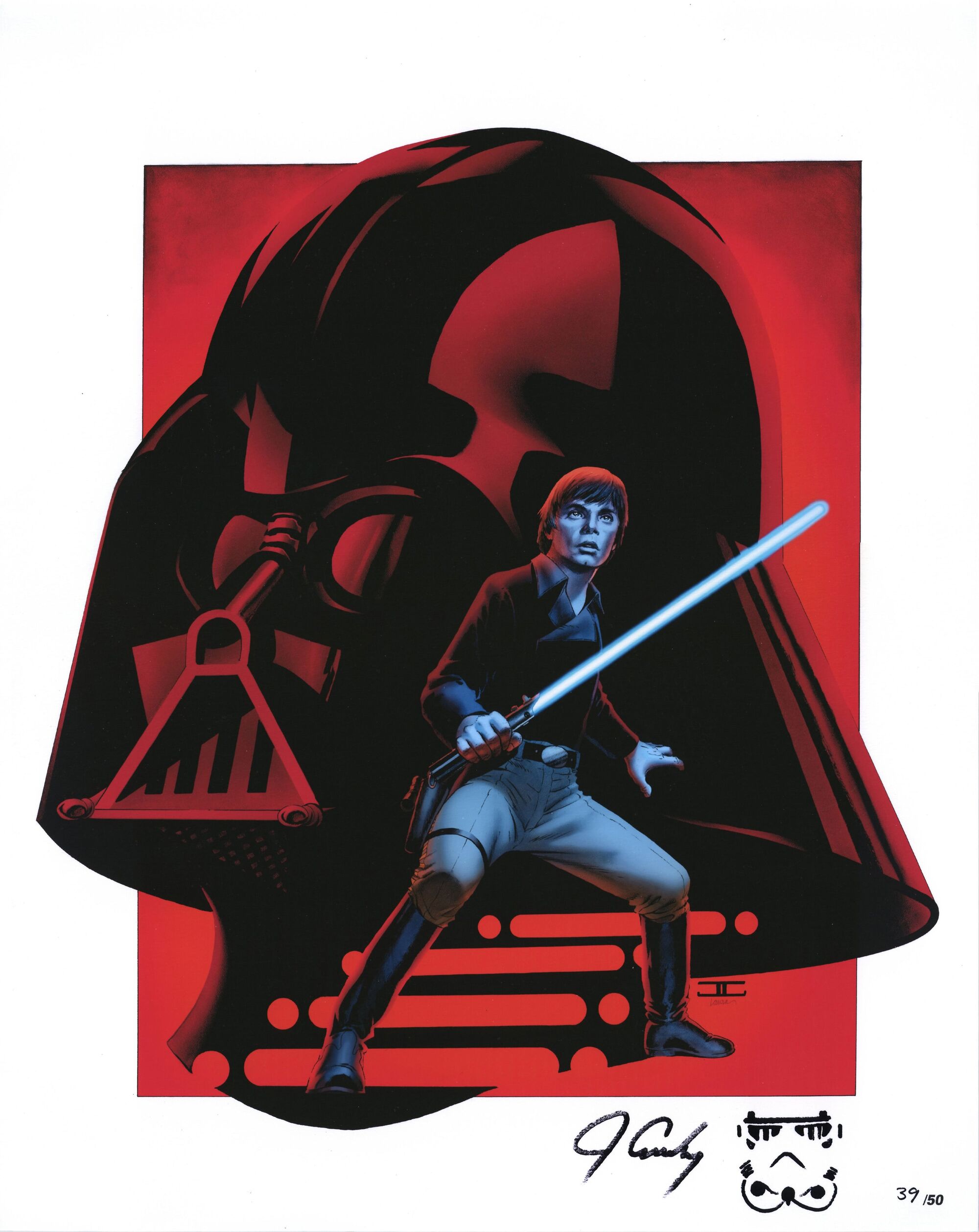 John Cassaday's Skywalker LE Lithograph Signed John Cassaday (Color Version)