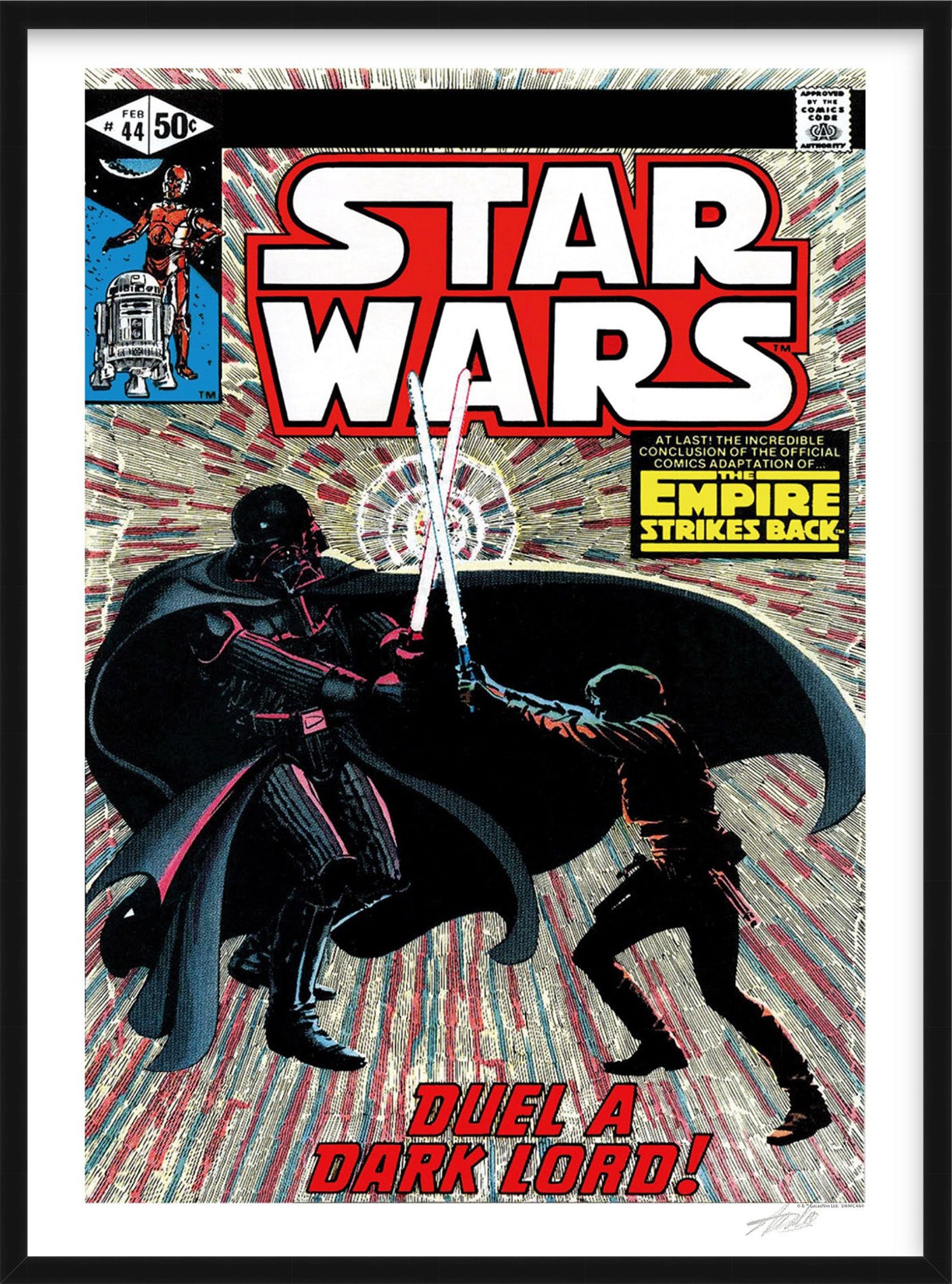 Star Wars #44 - The Empire Strikes Back - Duel A Dark Lord, Signed by Stan Lee