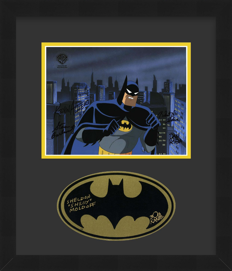 Mask of the Phantasm Multi-Signed Production Cel and Sticker: Batman (Framed)