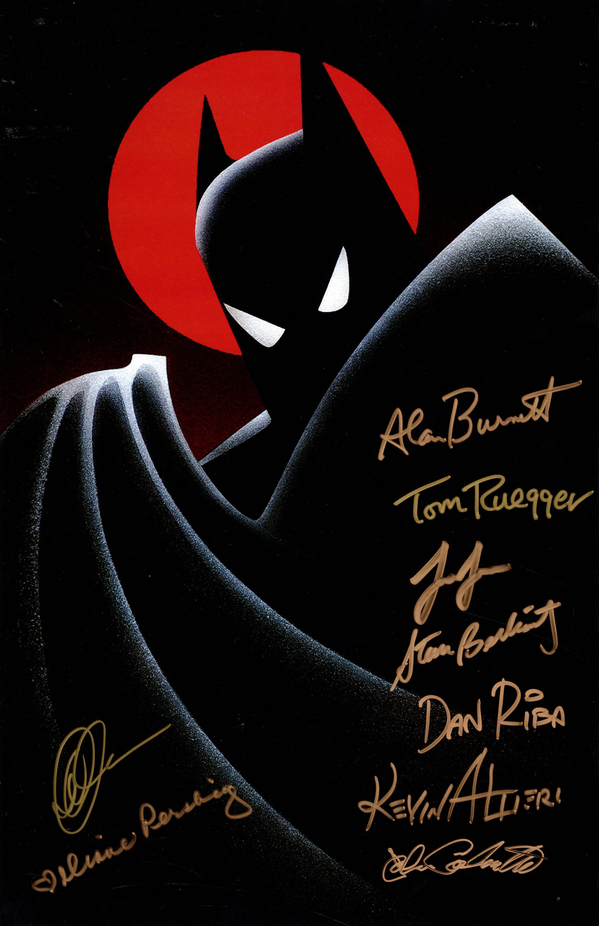 Batman: The Animated Series LE Lithograph Signed by Nine Artists