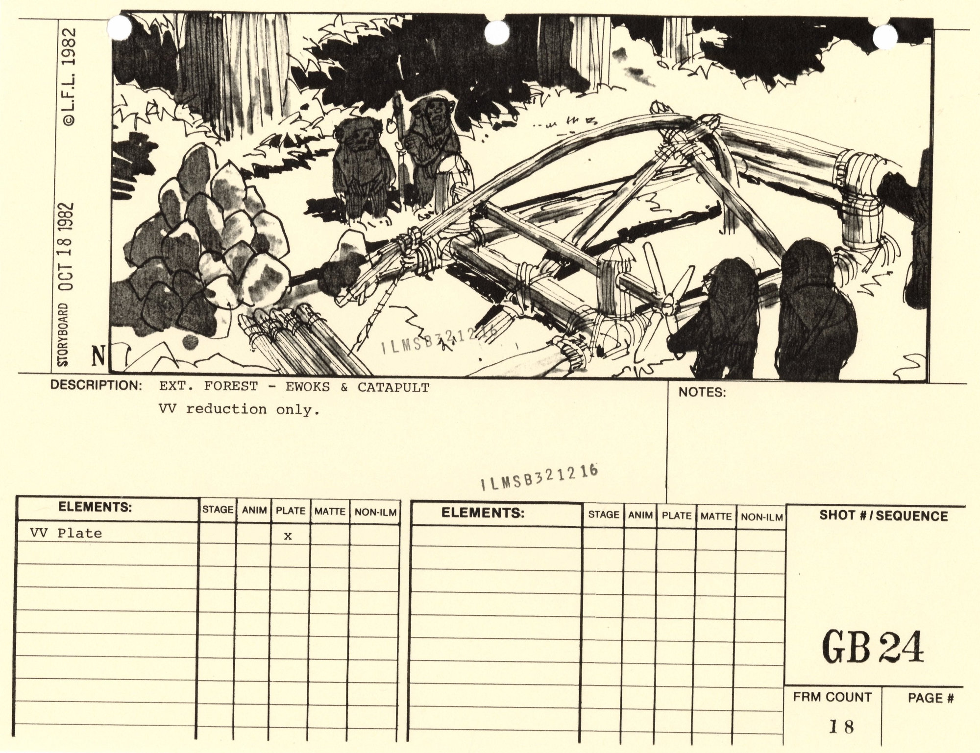 Star Wars: Return of the Jedi - VFX Storyboard: Ground Battle 24