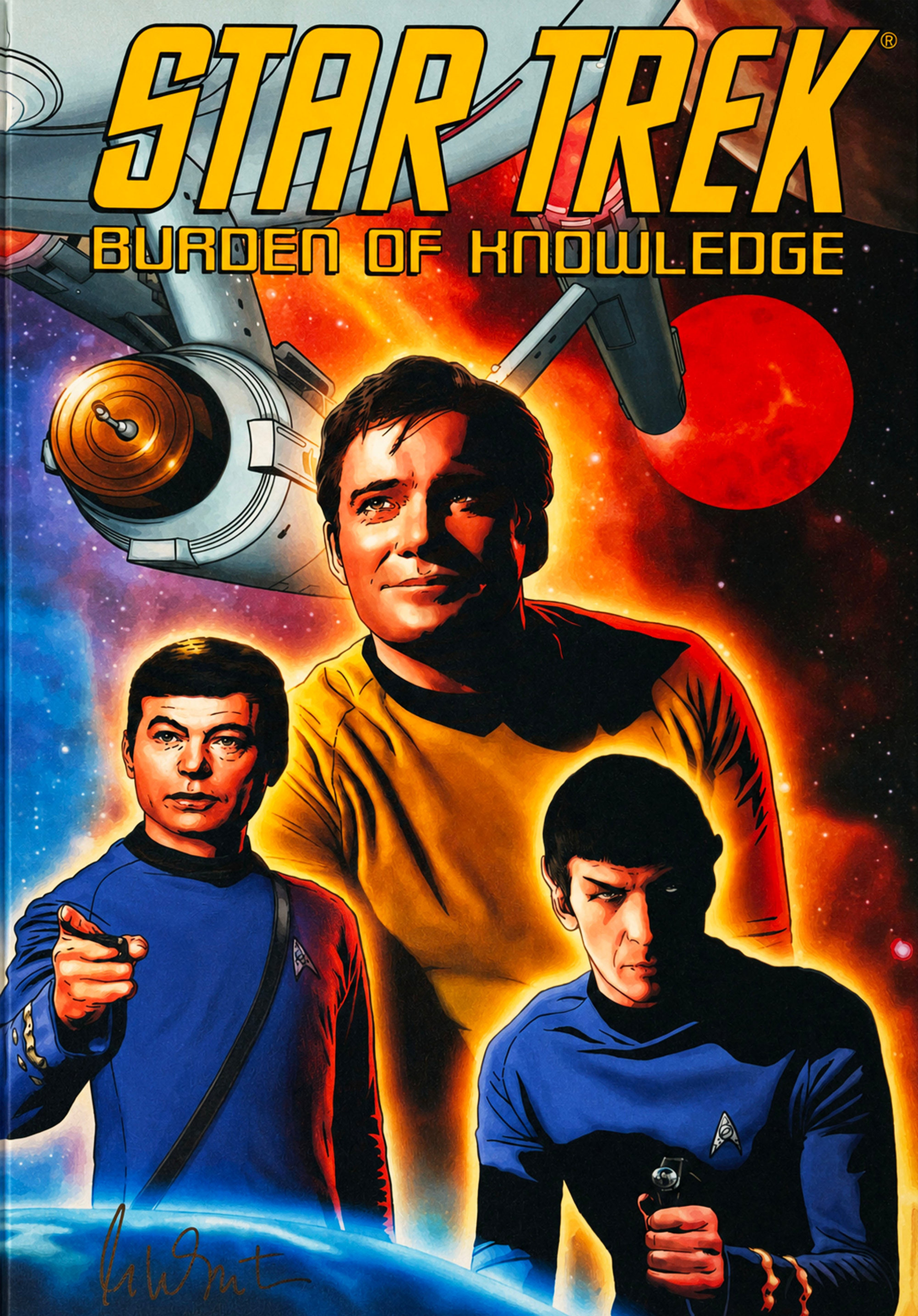 Star Trek: Burden of Knowledge, Unique Canvas Signed by William Shatner